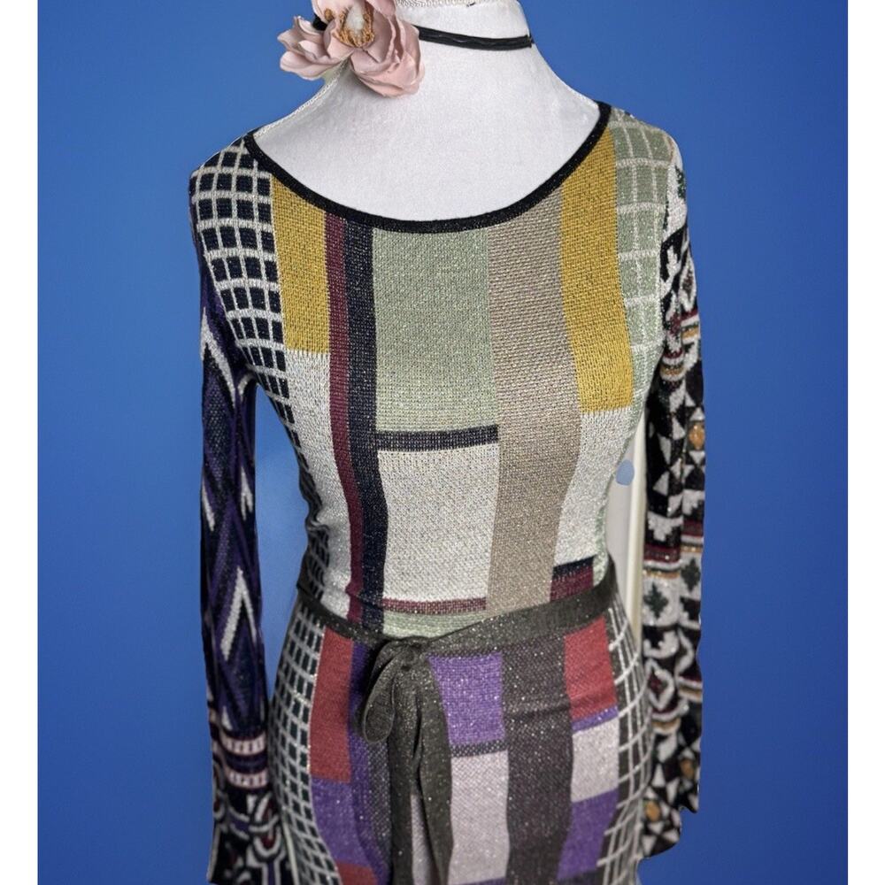Desigual Shimmer Multi Print Knit Dress | Boho | Festval | Summer Nights | Retro